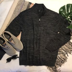 🕶EUC MENS MARLED GRAY KNIT SWEATER🕶LARGE